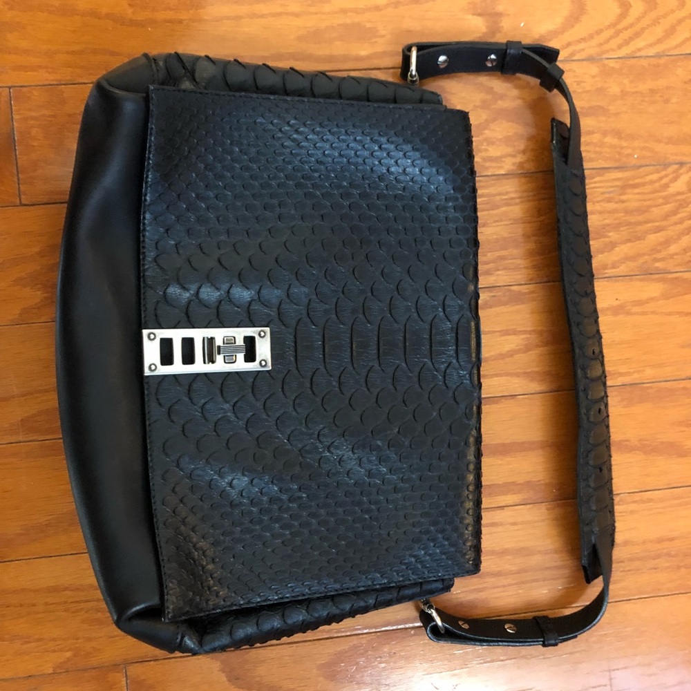 Proenza Schouler Elliot Python Handbag